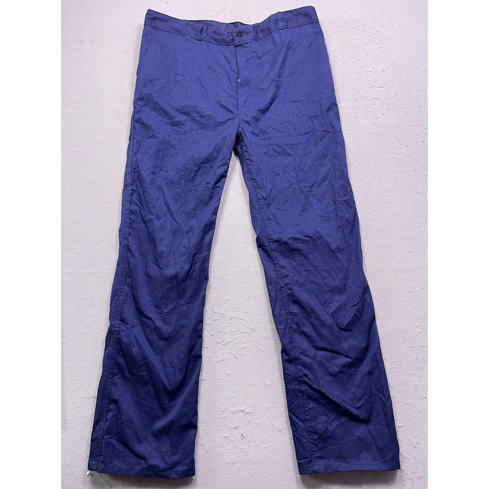 Unbranded Workwear Pants Cotton Canvas Blue 46 Mens